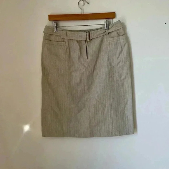MaxMara Weekend Pencil Skirt Khaki Size 10 - Picture 1 of 6